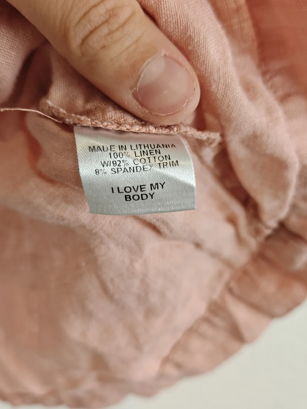 FLAX 100% Linen Pink Relaxed Fit Tunic Top | Coastal Cottagecore Boho Small - Picture 11 of 11